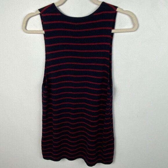NWT Elizabeth‎ James Cashmere Blend Dahlia Striped Top Size Medium New With Tags - Picture 7 of 10